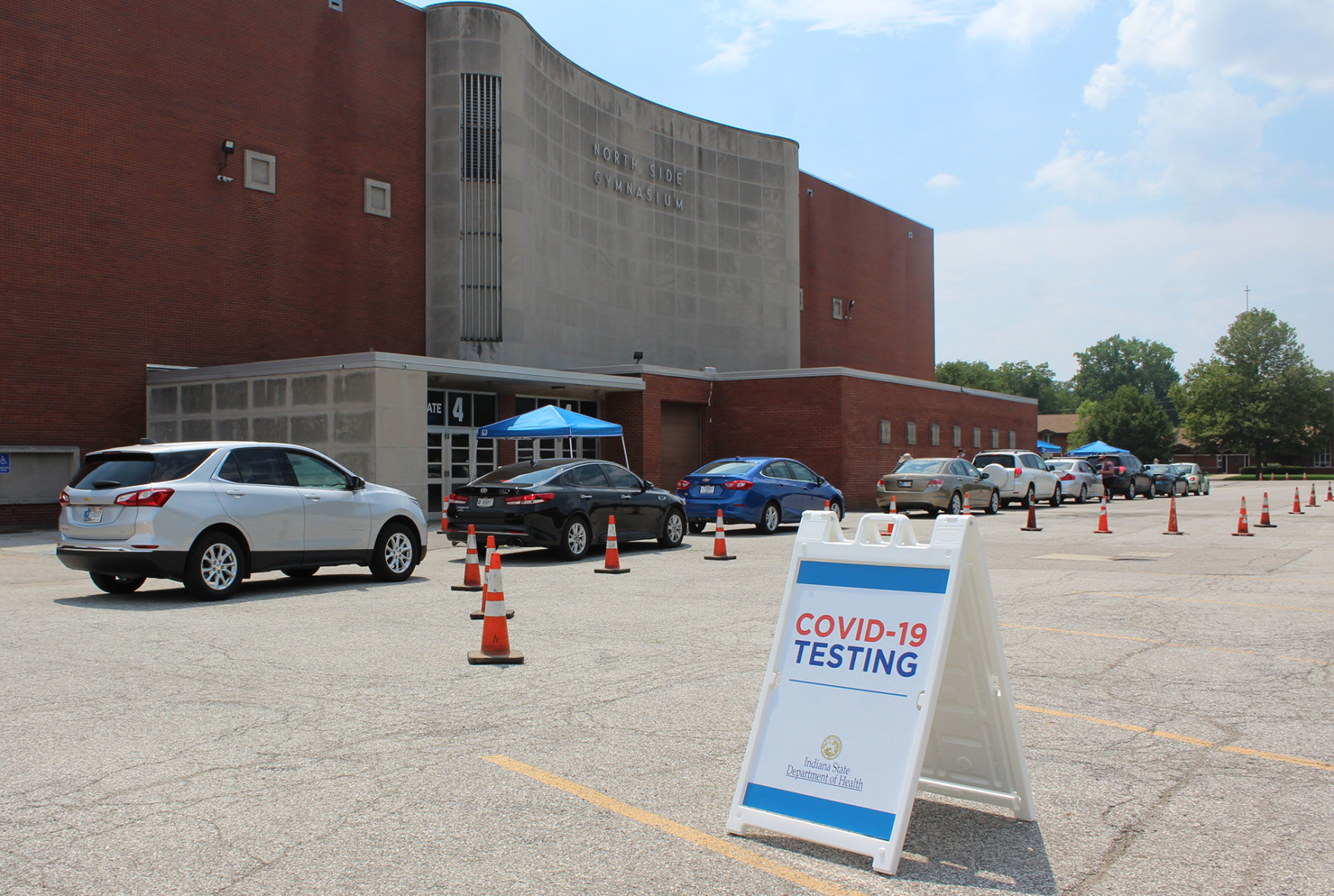 COVID testing site in Elkhart